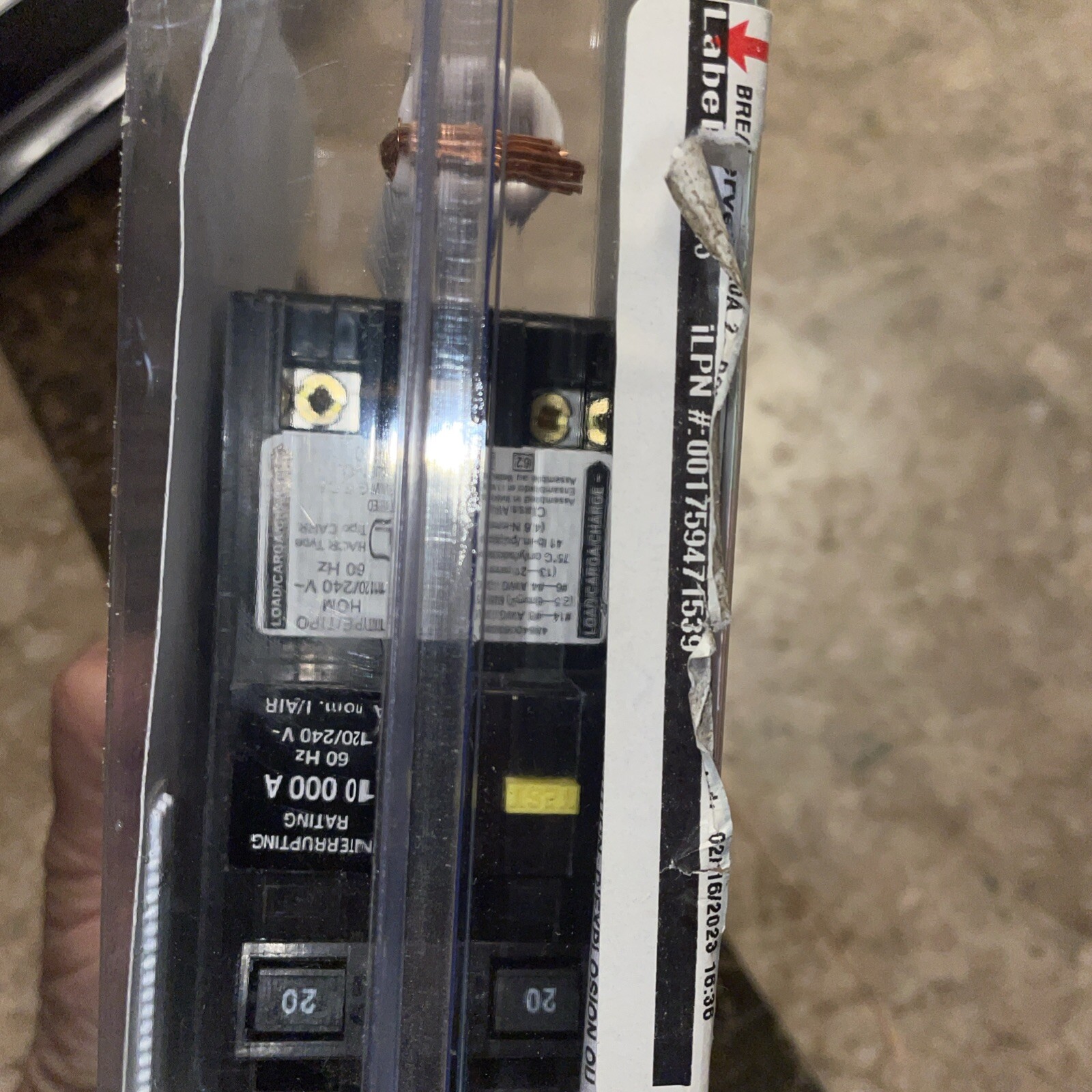 Square D HOM220GFIC 20 A Miniature Circuit Breaker