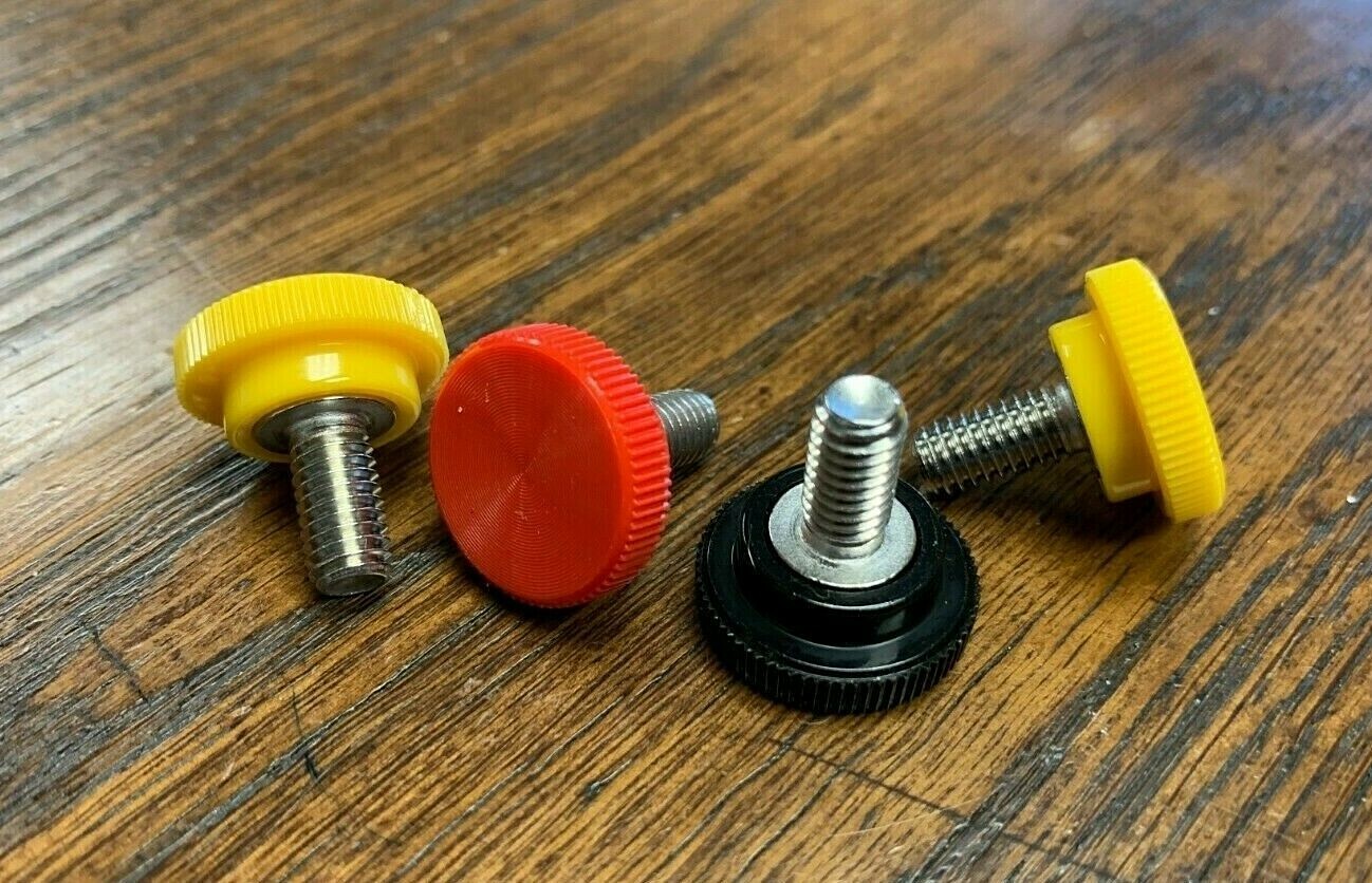 M8 Thumb Screws Stainless DIN 912 Metric M8 Red, Yellow, Black, Gray, or Natural
