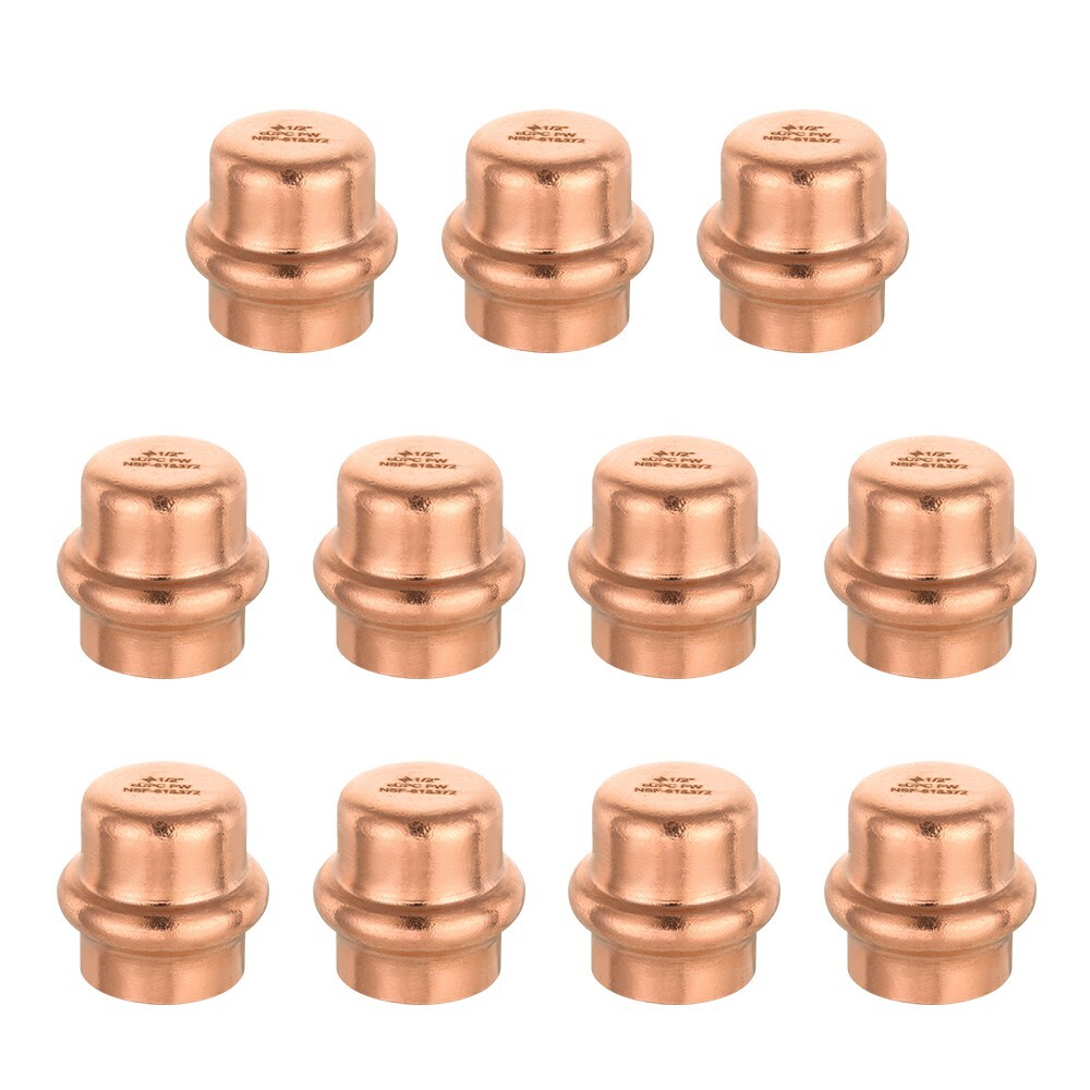 10 PCS EFIELD Press Fit 1/2 » Plug (End Cap) For Copper Tube Connect, Lead Free