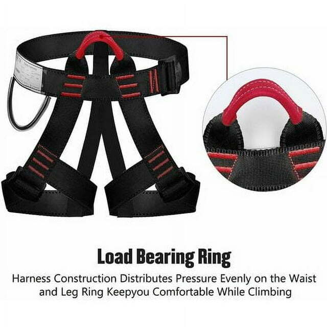 Rock Climbing Harness Strap Falling Protection Heavy Duty 25kN Harness Outdoor