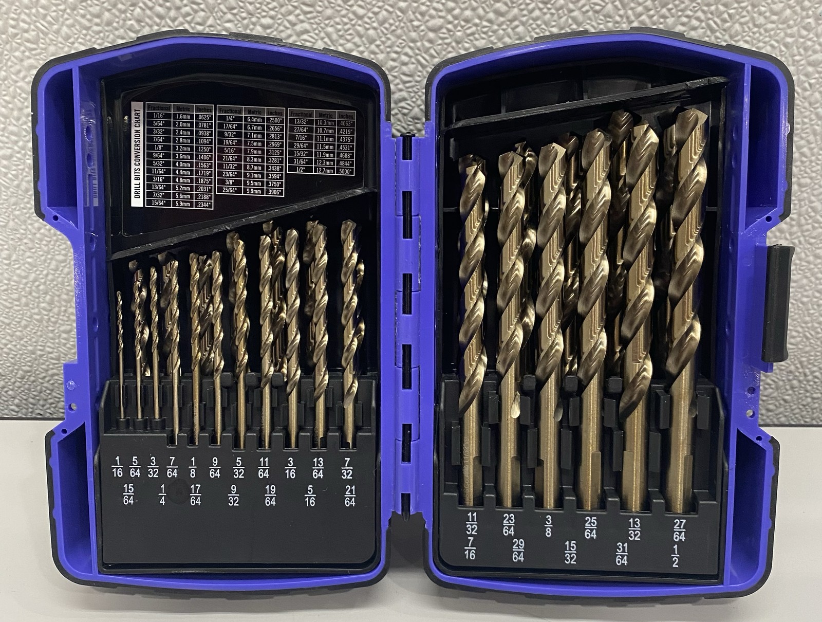 MAC Tools 2p Pcs. Jobber Cobalt Alloy Steel Drill Bit Set, Purple, 6338DSC-P