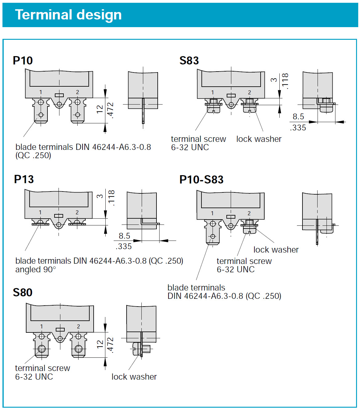 E-T-A ETA Thermal Circuit Breaker 1658 Series – With HARDWARE Options