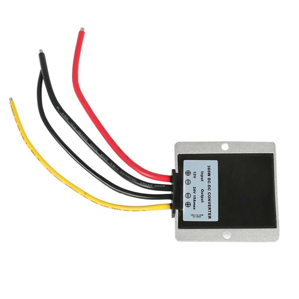12V to 24V 15A 360W Waterproof DC/DC Car Voltage Converter Step Up Regulator