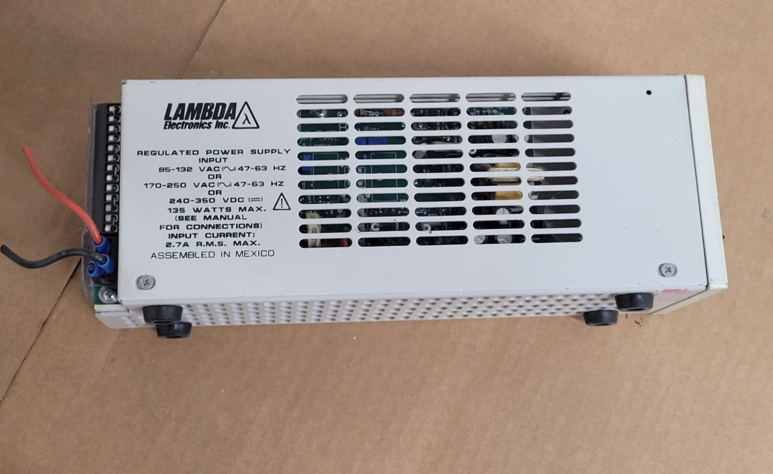 Lot of 5 Lambda Regulated DC Power Supply LLS5008, 0-8V 10A For Parts or Repair