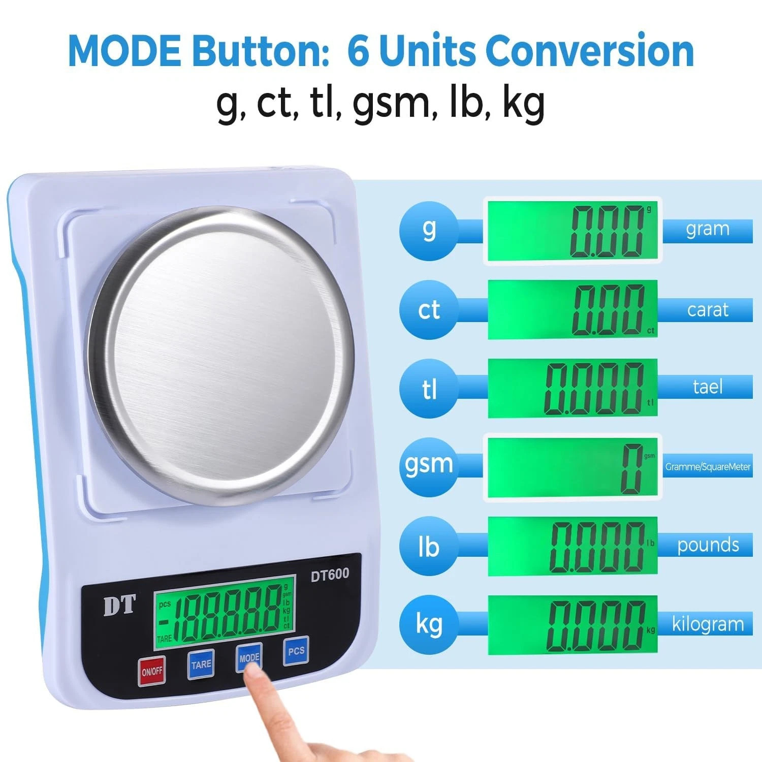1000gx0.01g Analytical Balance Digital Lab Scale High Precision Electronic Scale