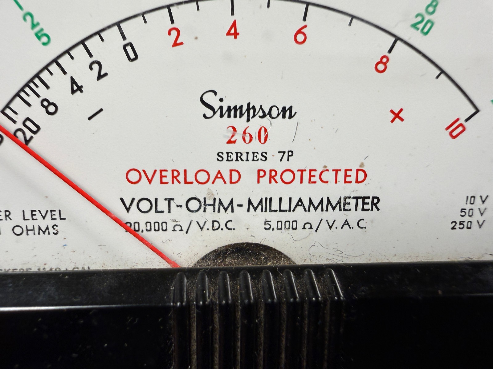 Simpson 260 Series 7P VOM Untested – Volt-Ohm-Millammeter Voltmeter Multimeter