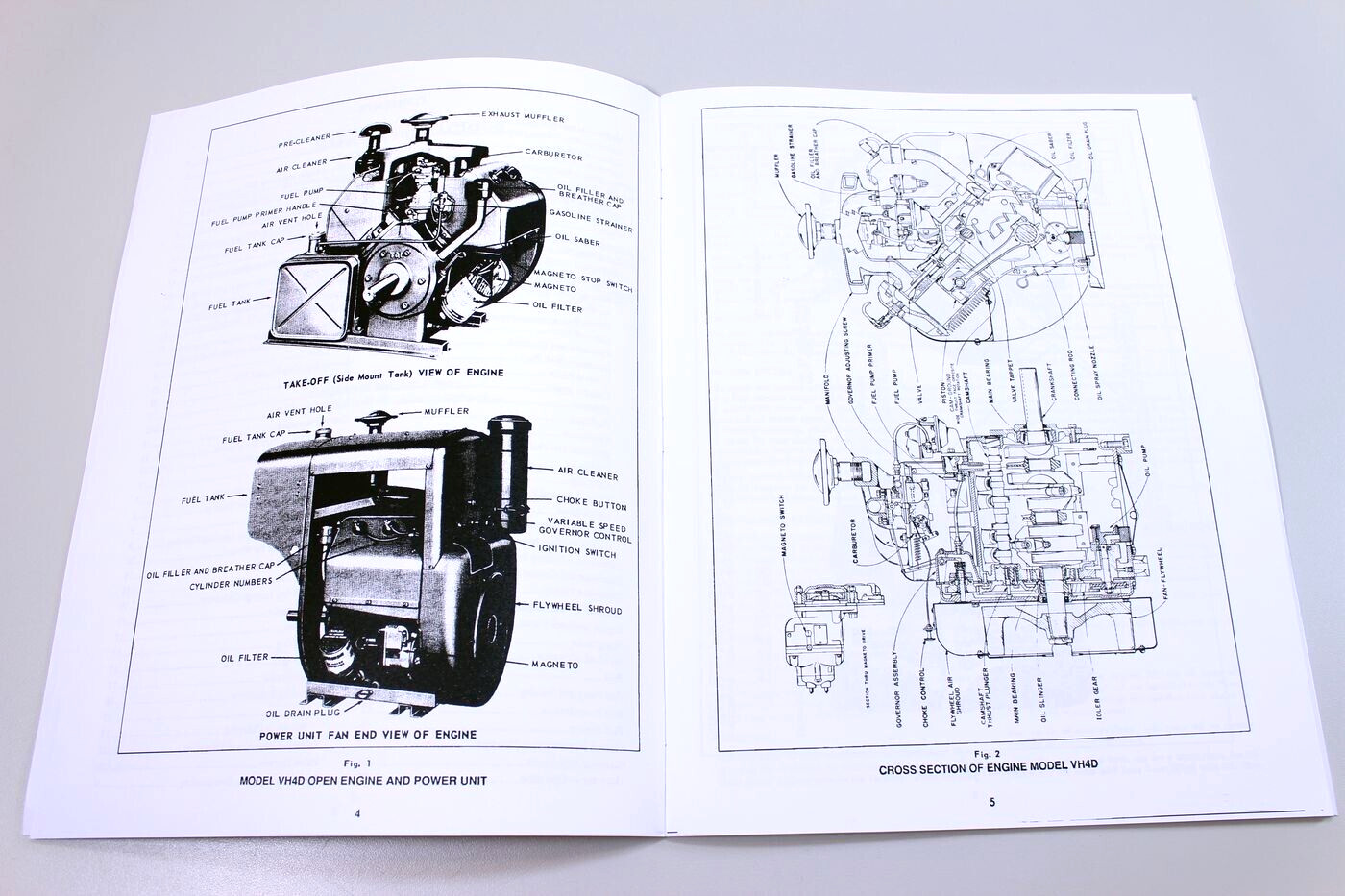 Wisconsin Vh4D Engine Service Repair Manual Technical Shop Book Overhaul