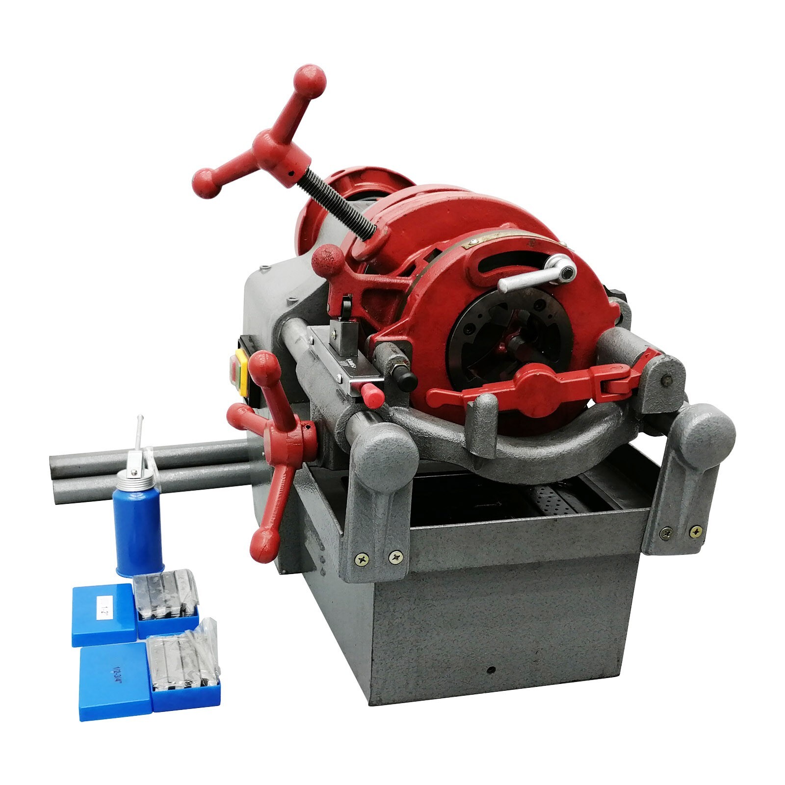 1/2″-2″ Pipe Threading Machine 110V 750W Electric Threader 3in1 Multifunctional