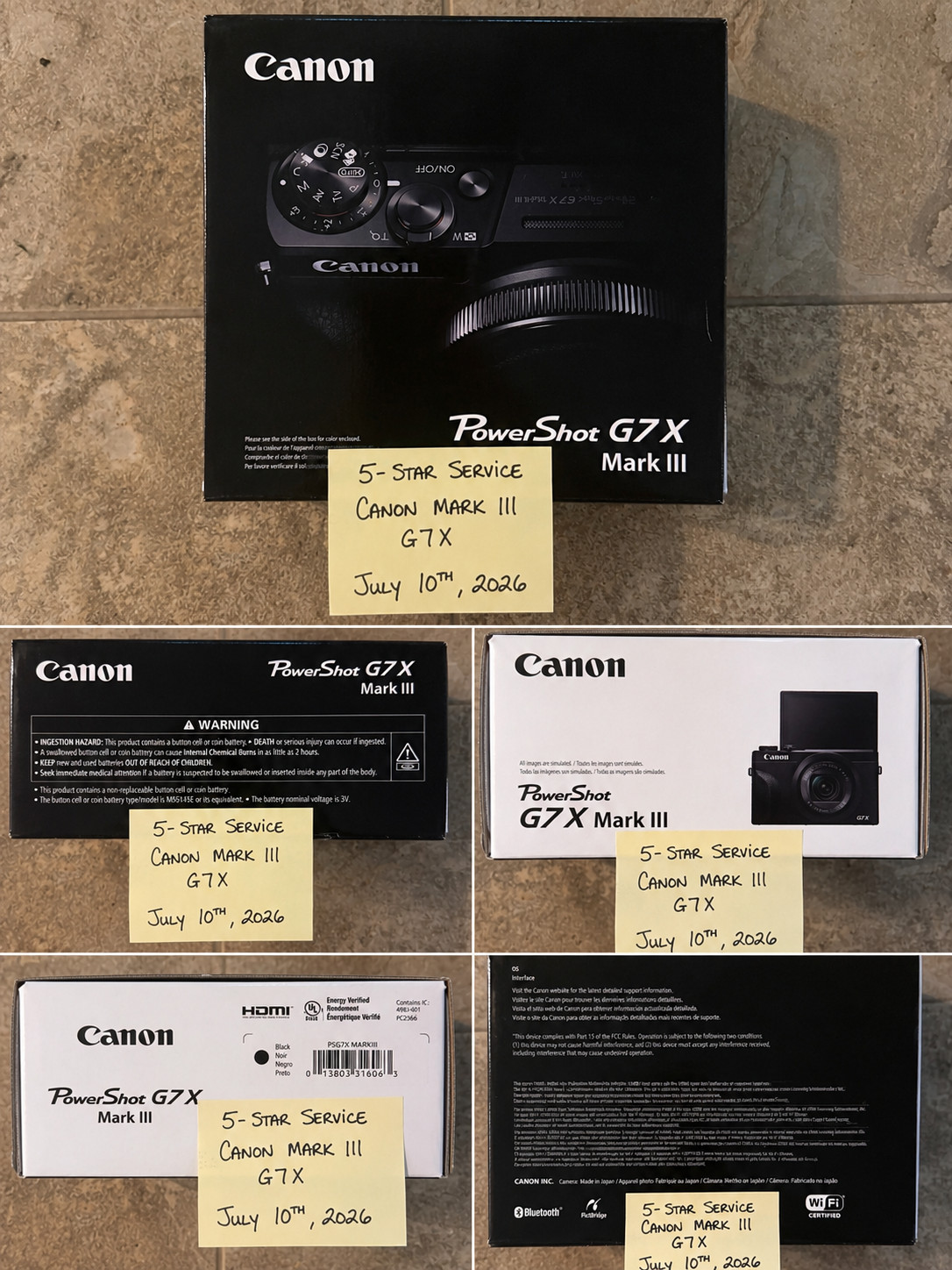 ✅ New Canon PowerShot G7 X Mark III Digital Camera Black w/ 2-Year Coverage 📸