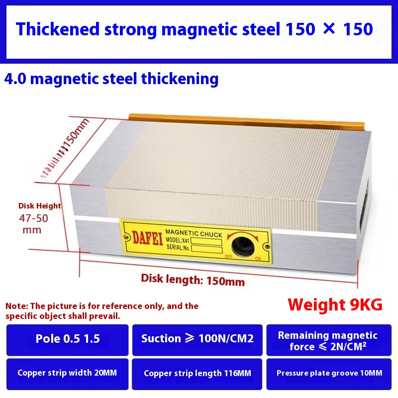 Suction Disk Wire Cut Disk Magnetic Table Flat Disk Grinder Permanent Magnetic