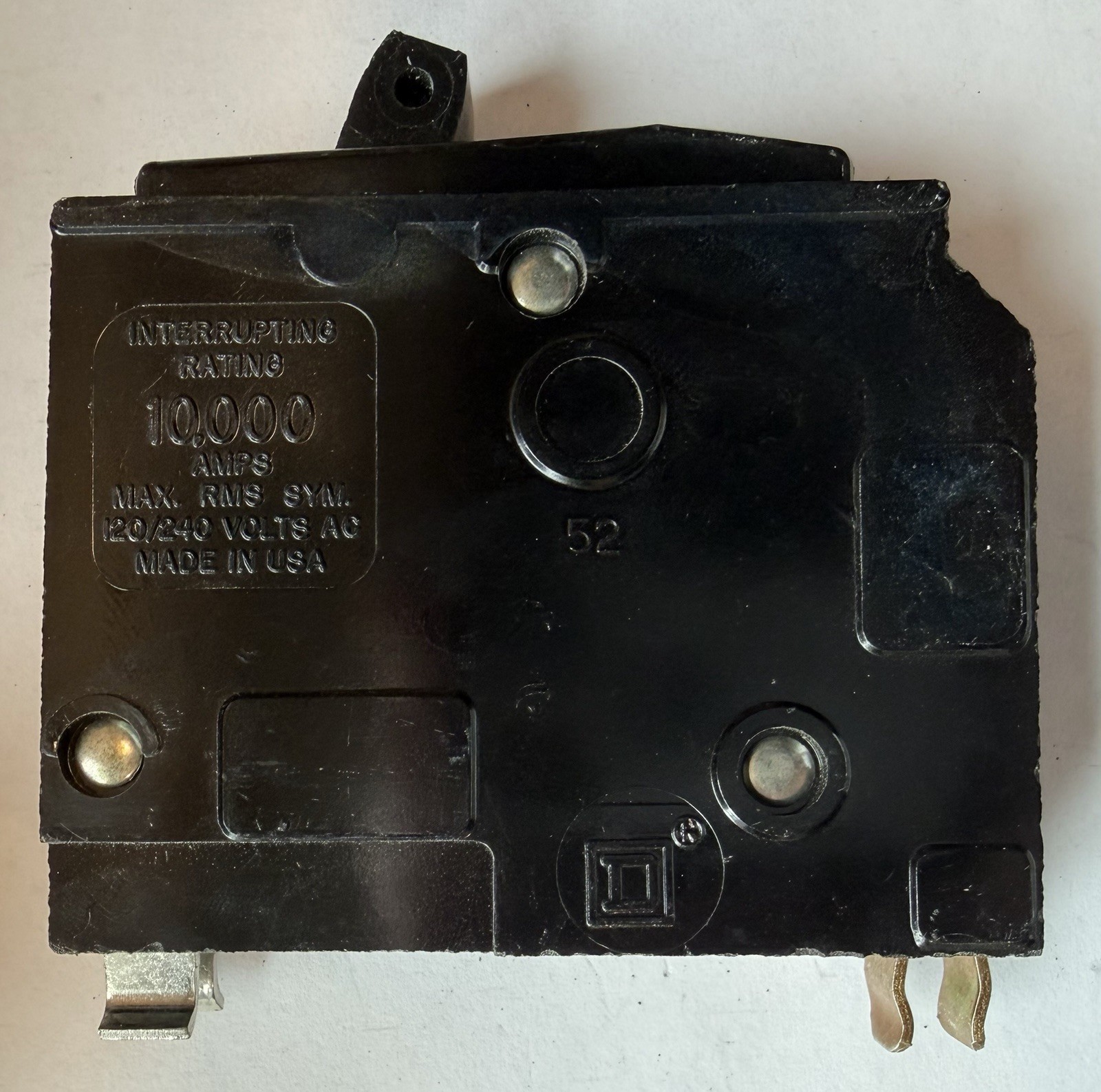 Lot of 8 Square D QO120 1-Pole 20 Amp Circuit Breakers – Used – QO Series