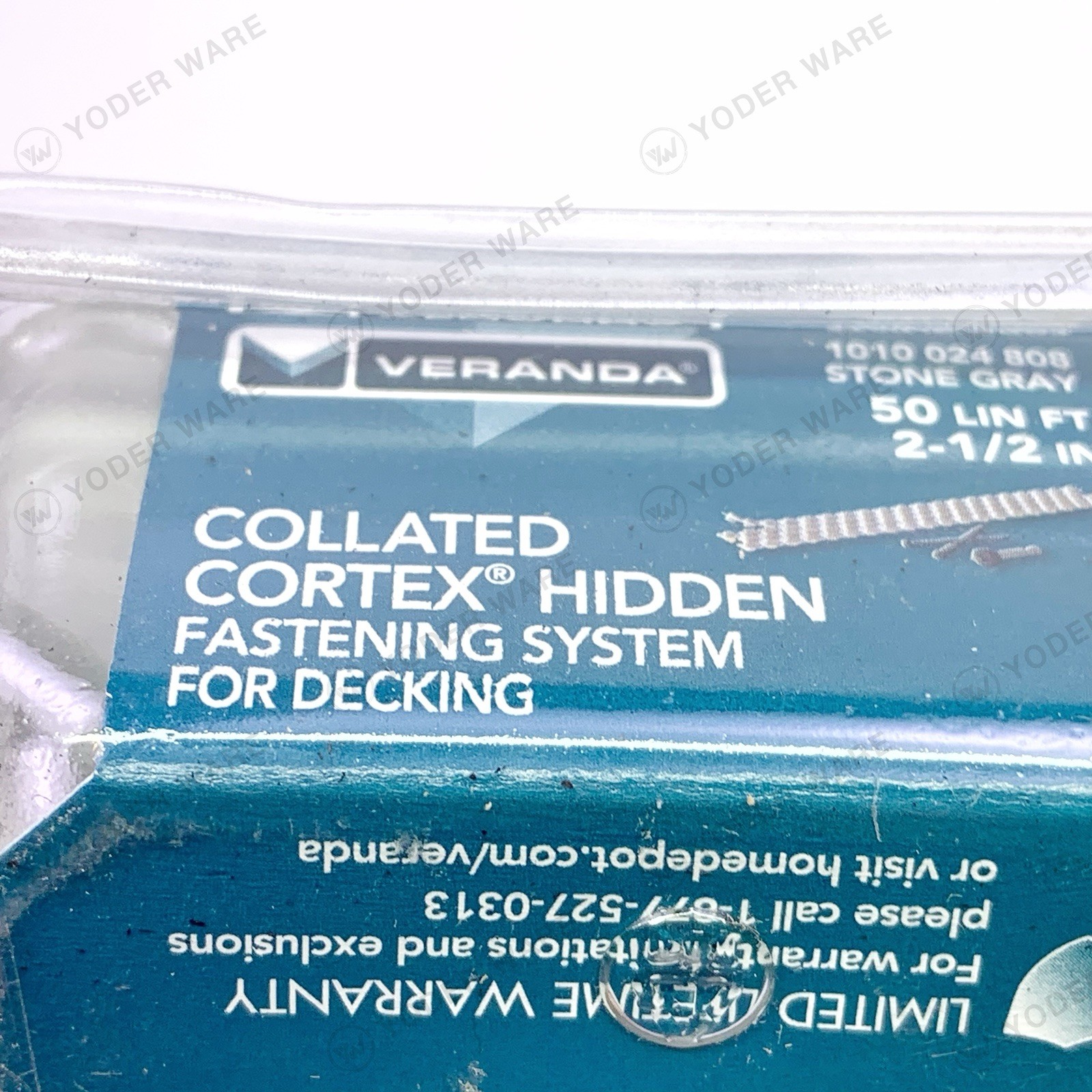 4 Boxes FastenMaster Veranda FMCTXCL-VA75SG Cortex Hidden Fastening, Stone Gray