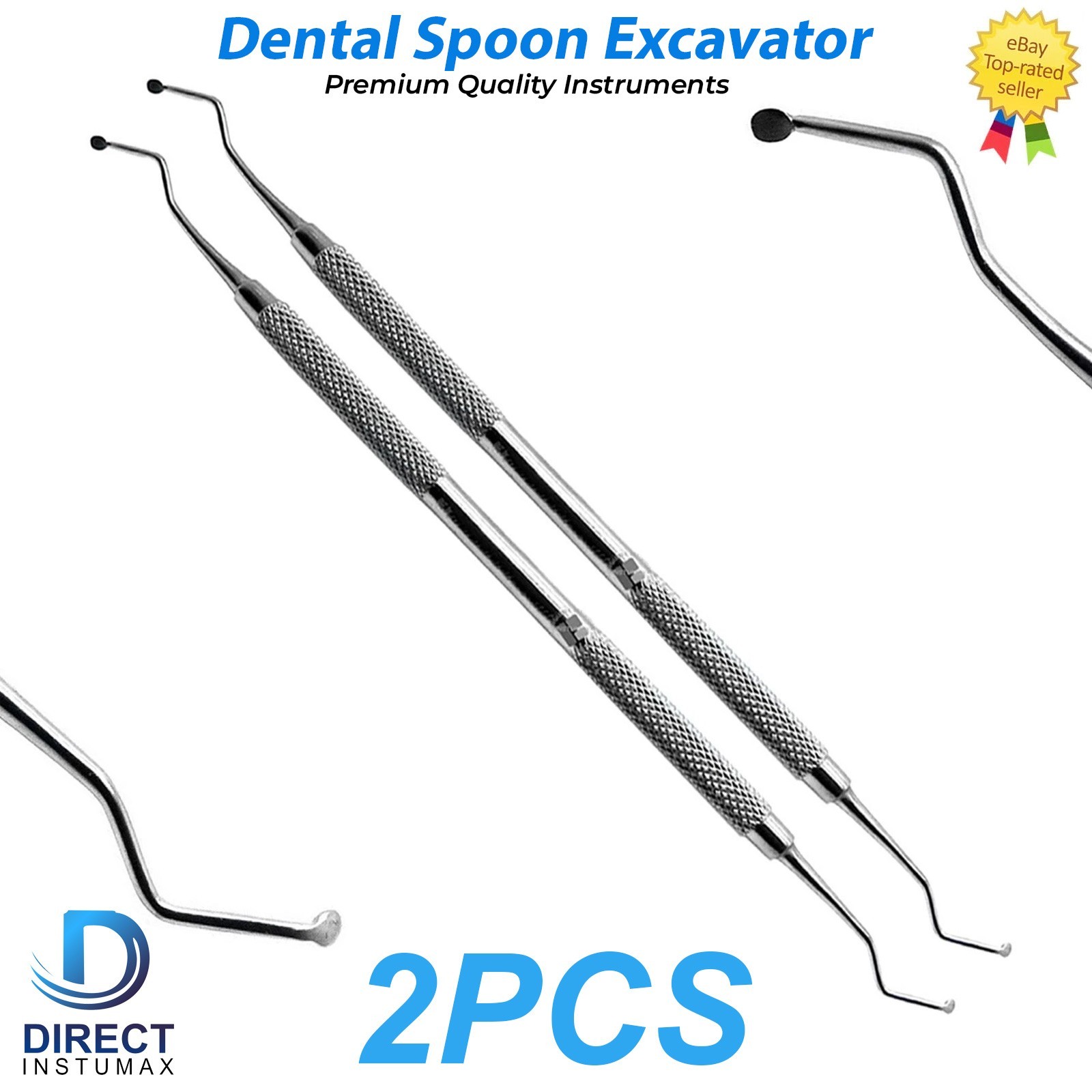 Dental Restorative Spoon Excavator Double Ended Surgical Instruments CE