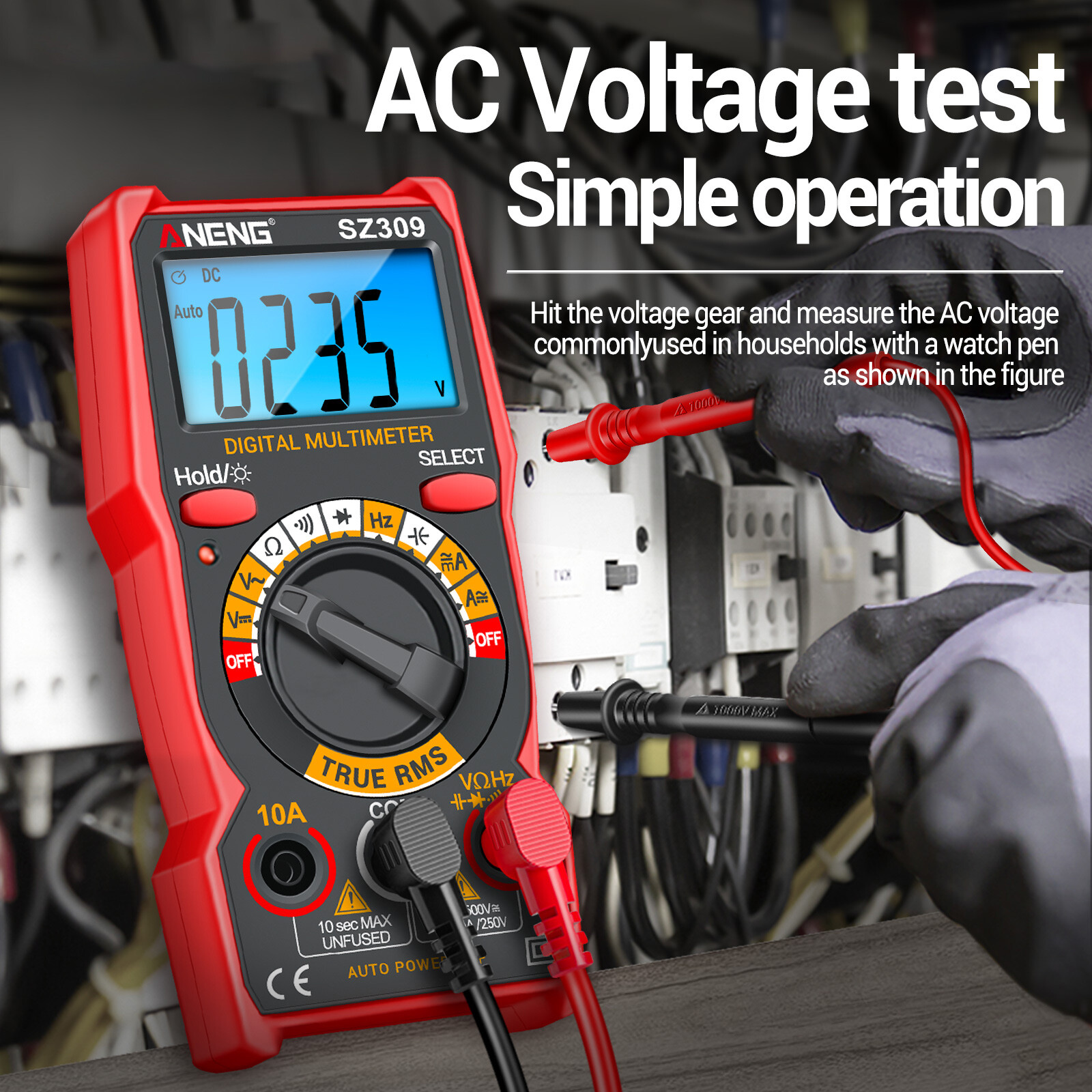 SZ309 Multimeter 1999 Count High Electrical Tester R4I4