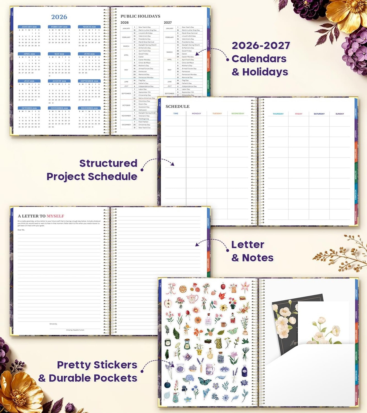Planner 2026-2027, 8.5″ x 11″ Academic Planner Jul 2026 – Dec 2027, 18 Month …