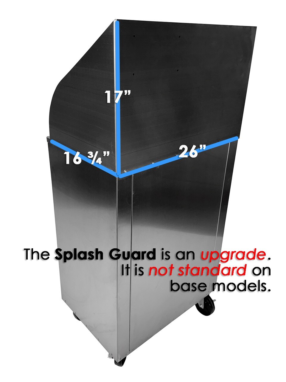 Portable Stainless Steel Sink Warewashing Station Hot/Cold Water & Splash Guard