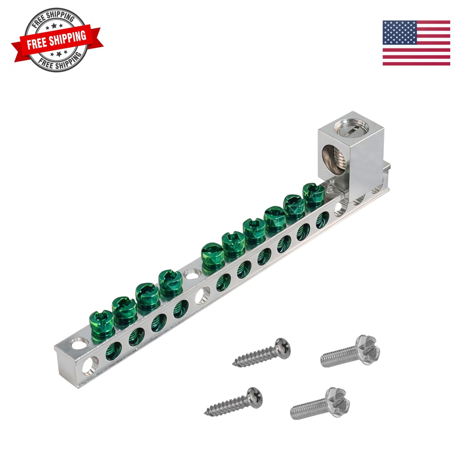 Ground Bar Kit for Eaton BR and CH Series Load Centers | 10 Terminal Groundin…