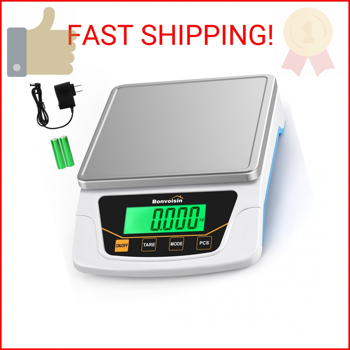 Bonvoisin Digital Scale 0.1 Gram Accuracy Precision Lab Scale 6000g Scientific D