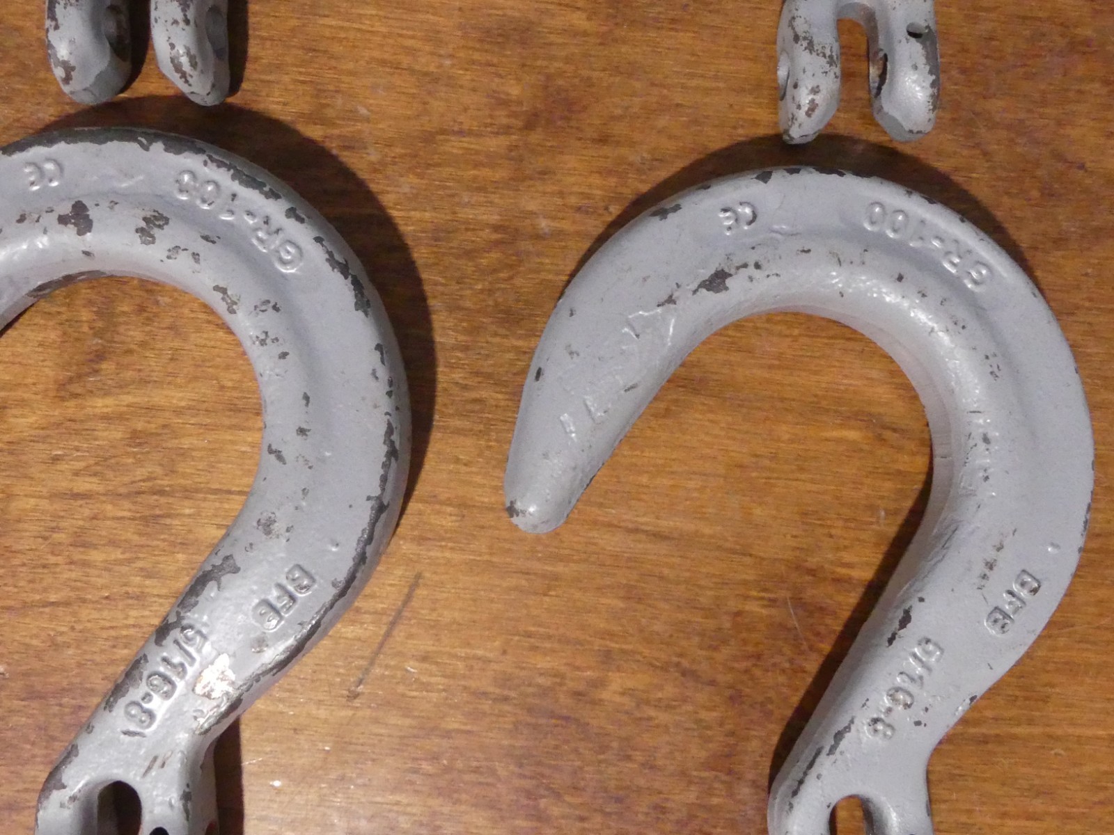 Lot of 4 Crosby 100 Grade 5/16-8 Alloy Hook