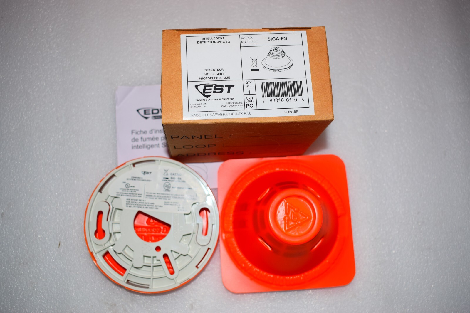 1x Edwards EST SIGA-PS Intelligent Photoelectric Smoke Detector