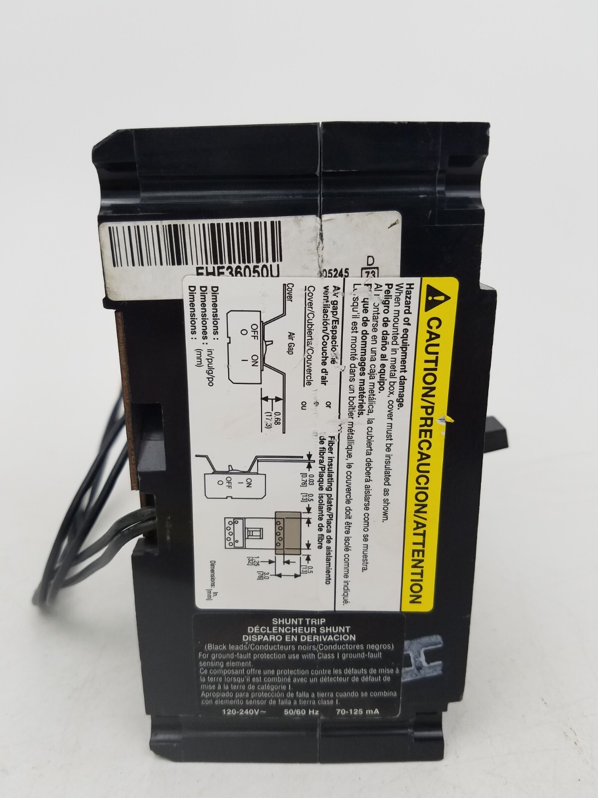 FAL340501021 Square D 50 Amp Circuit Breaker + Shunt 120v-240V – Next Day Option