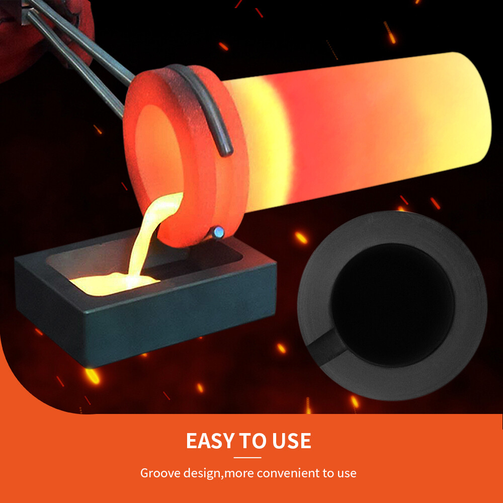 0.5/2/5KG Graphite Crucible Gold Metal Smelting Jewelry Tool for Melting Furnace