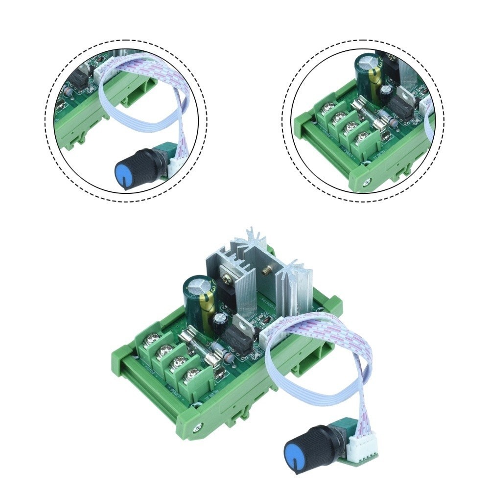 DC Motor Controller ABS 12V-55V Input Voltage 5A Continuous Operation