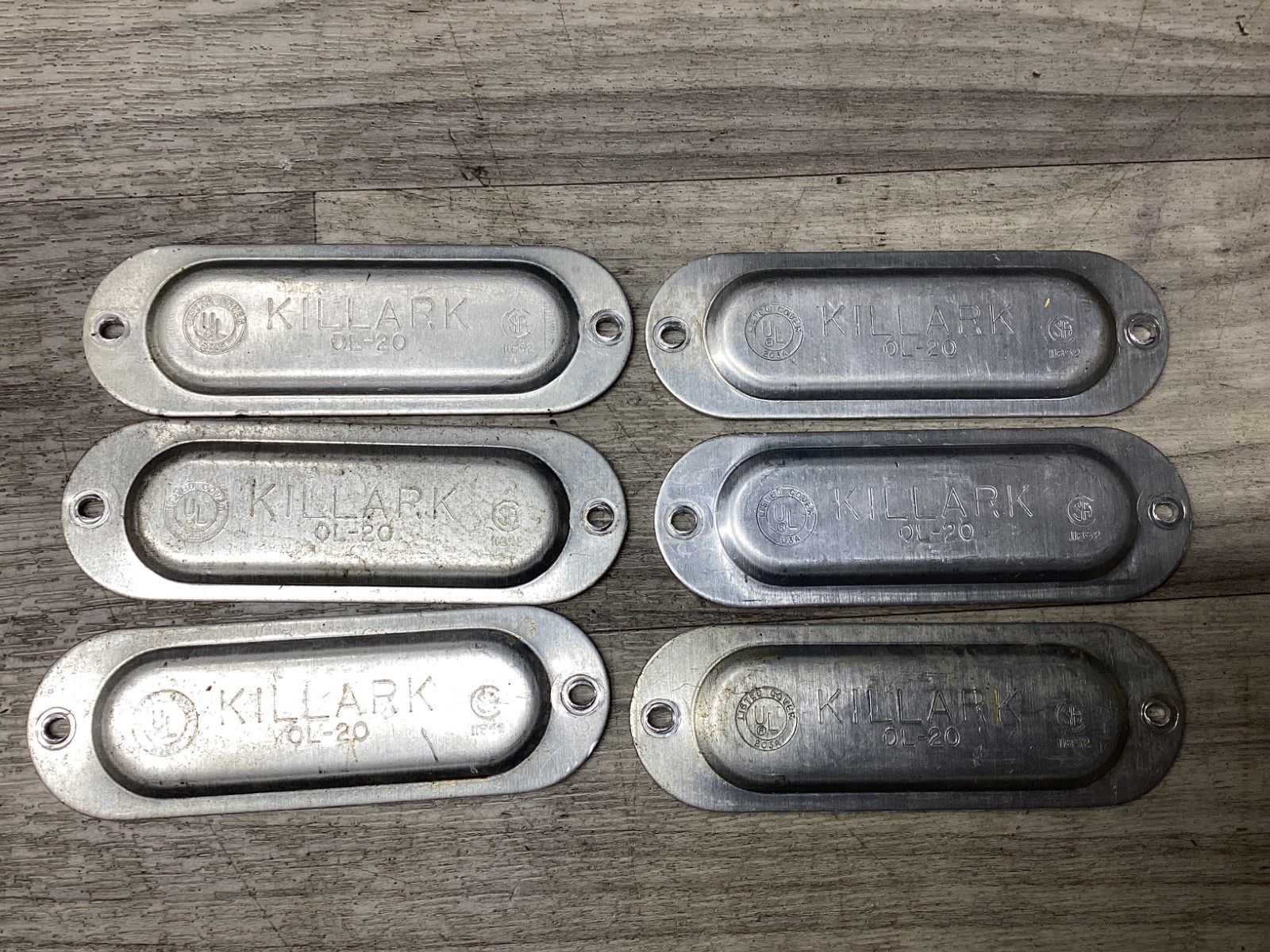 LOT OF 6 Killark 24 3675 OL-20 Condulet Cover #118N96*AC