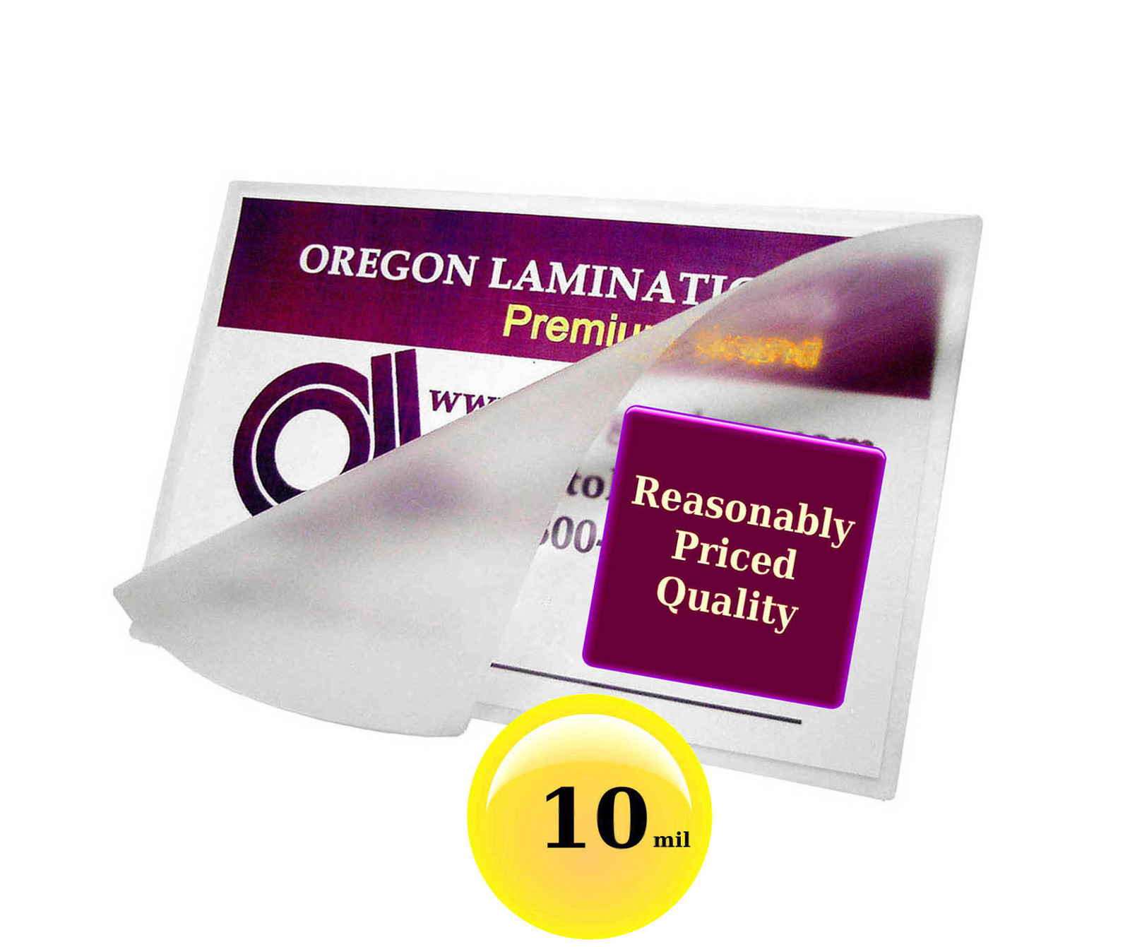 10 Mil Hot Drivers License Laminating Pouches 2-3/8 x 3-5/8 (100/pack) Clear