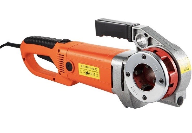 Electric Pipe Threader Portable Machine 2300W, 6 Dies 1/2-2″ , 22 RPM ,Excellent