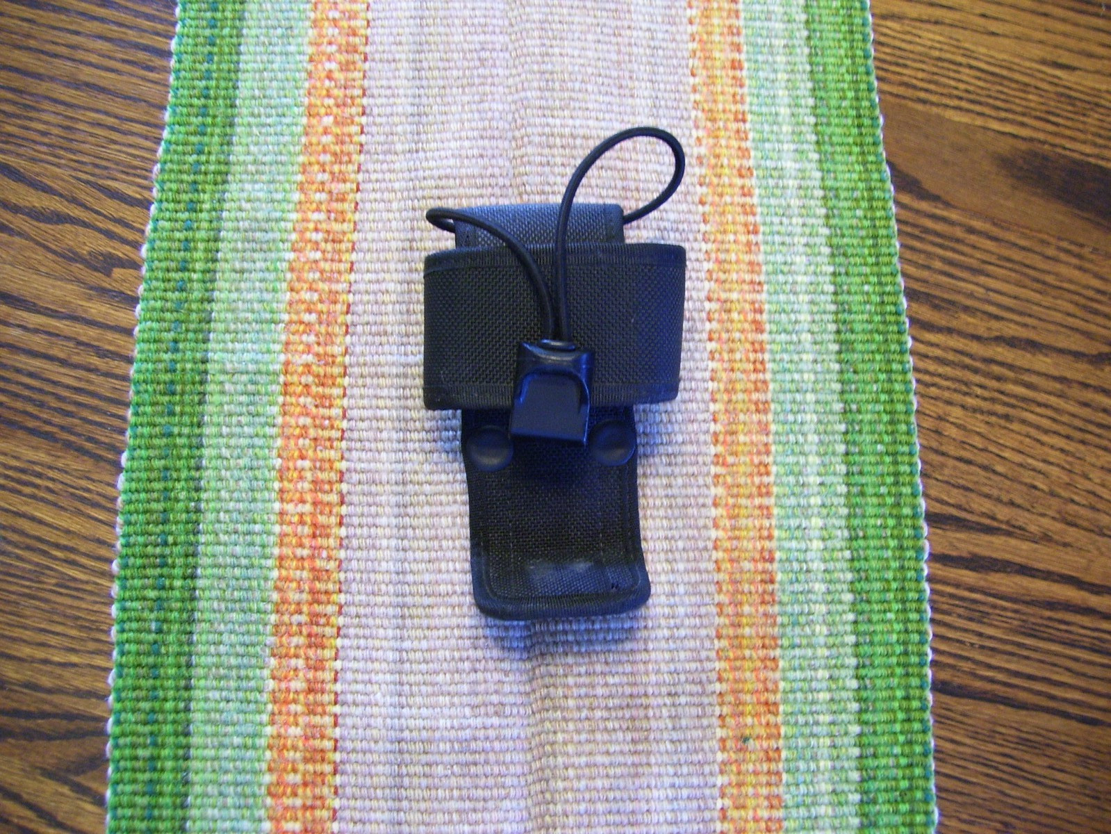 Bianchi AccuMold Black Ballistic Nylon Universal Handheld Radio Holder Holster