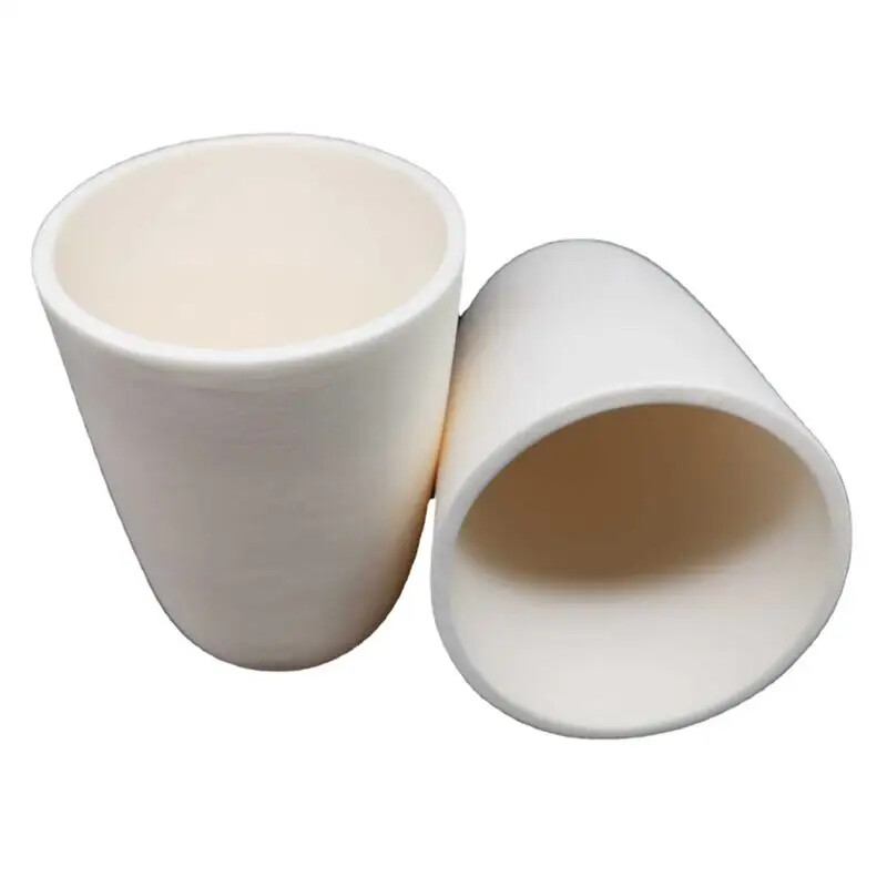 5-1000ml Alumina Crucible 99% Alumina Ash Crucible Without Cover for Experiment