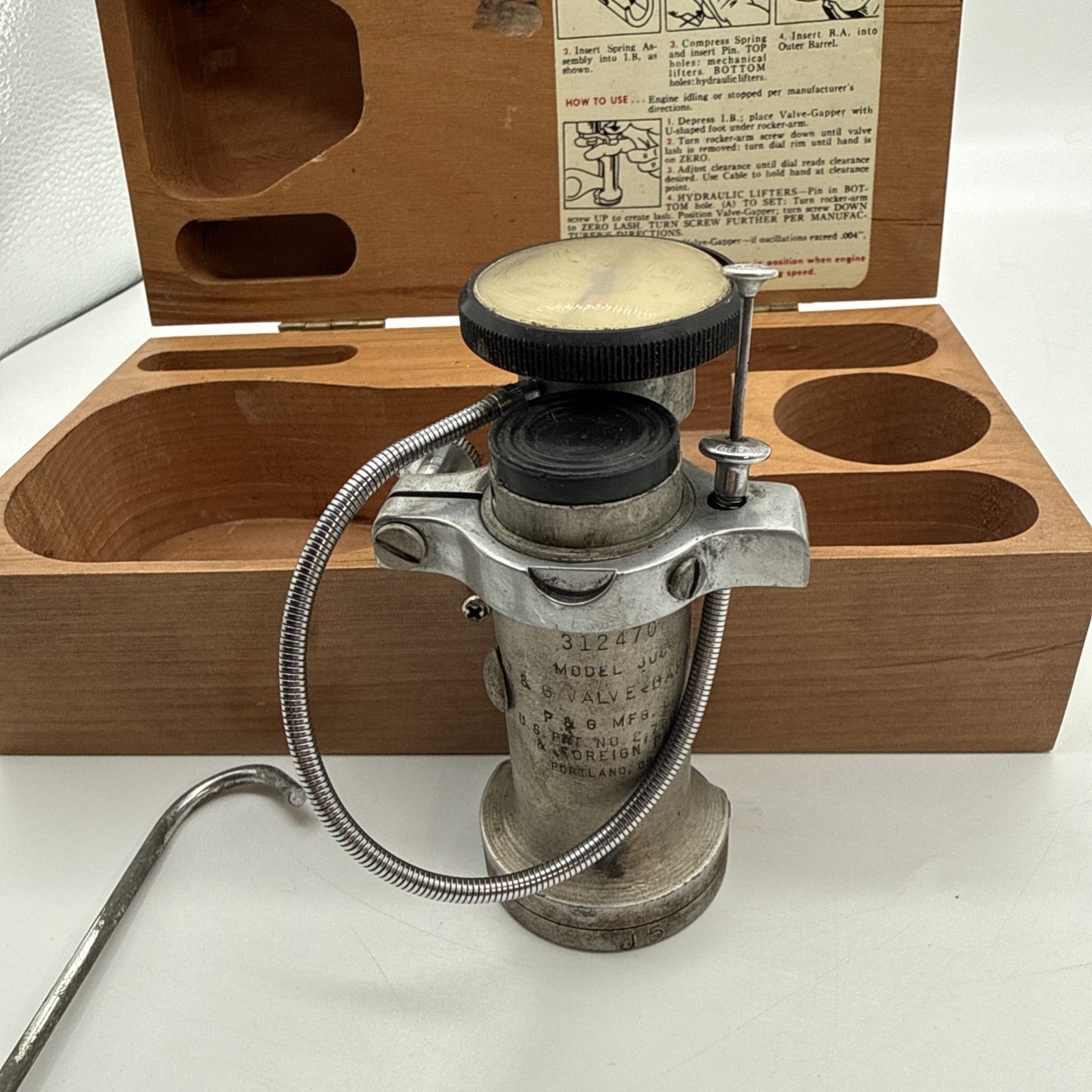 P And G Valve Gapper Model 300 Comes With All Original Paperwork!