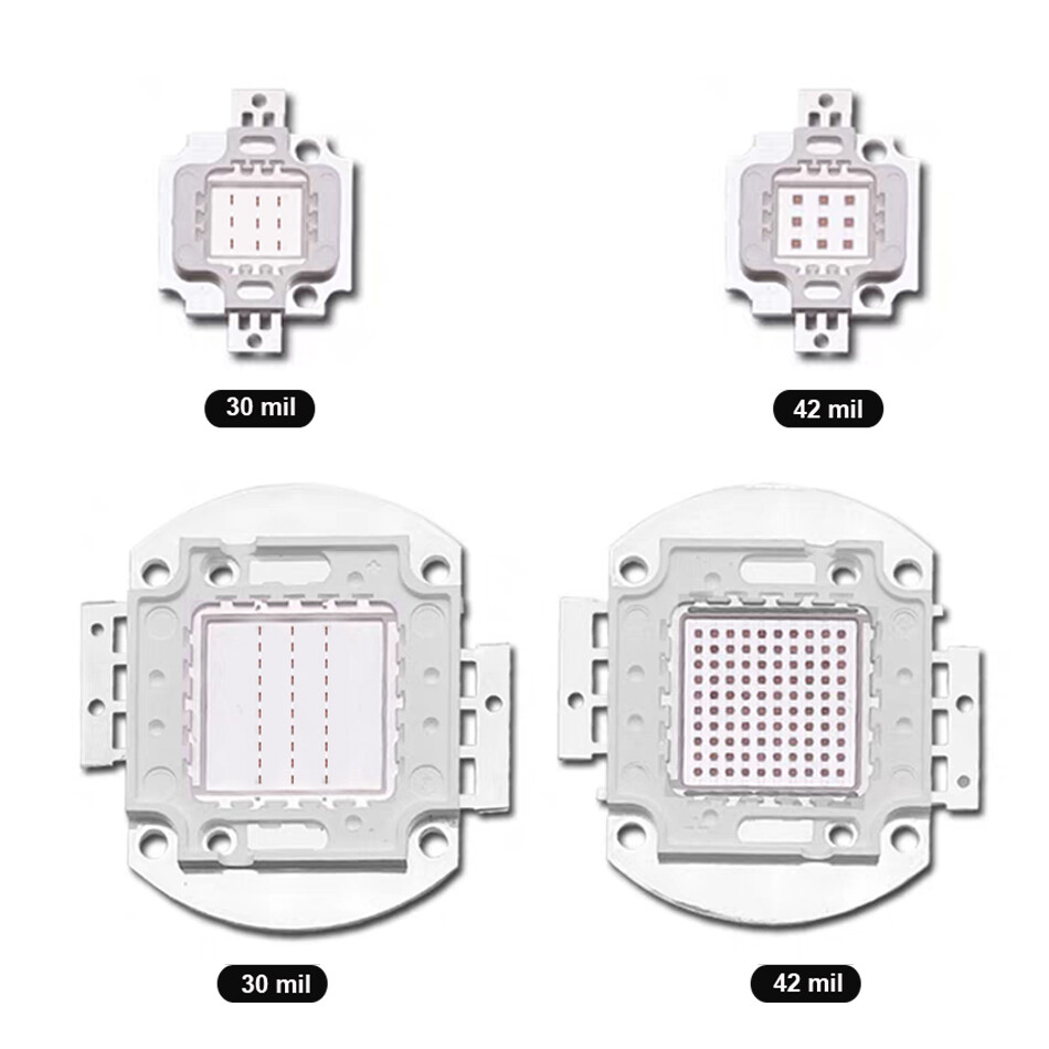 Red 620nm 660nm color High Power LED Bead 3W 10W 50W 100W Light Emitting Diode