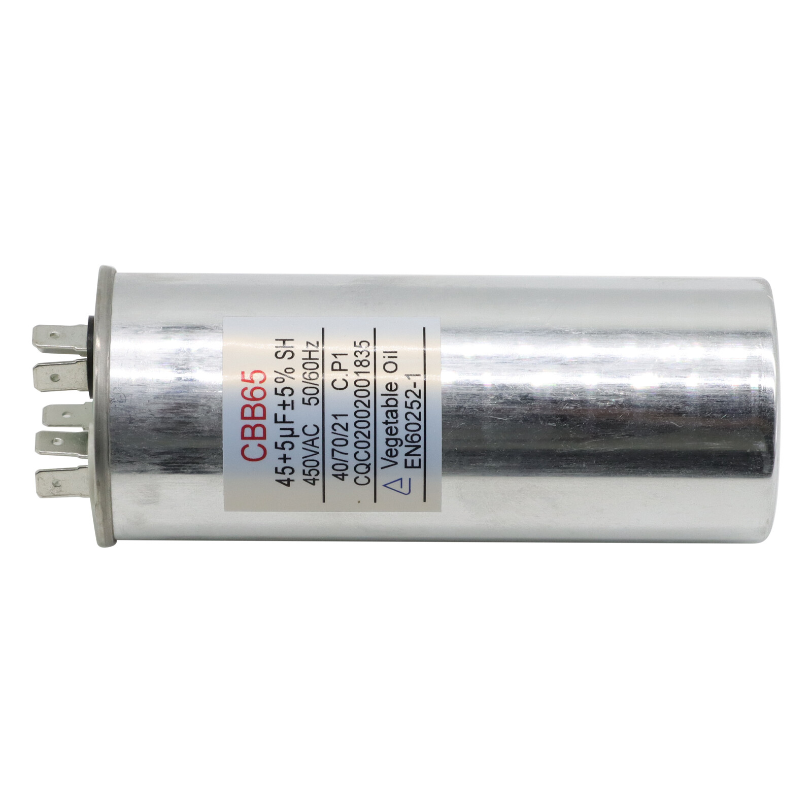 6Pcs Dual Run AC Capacitor 45+5 MFD µF 370-440VAC 50/60Hz 5% HVAC