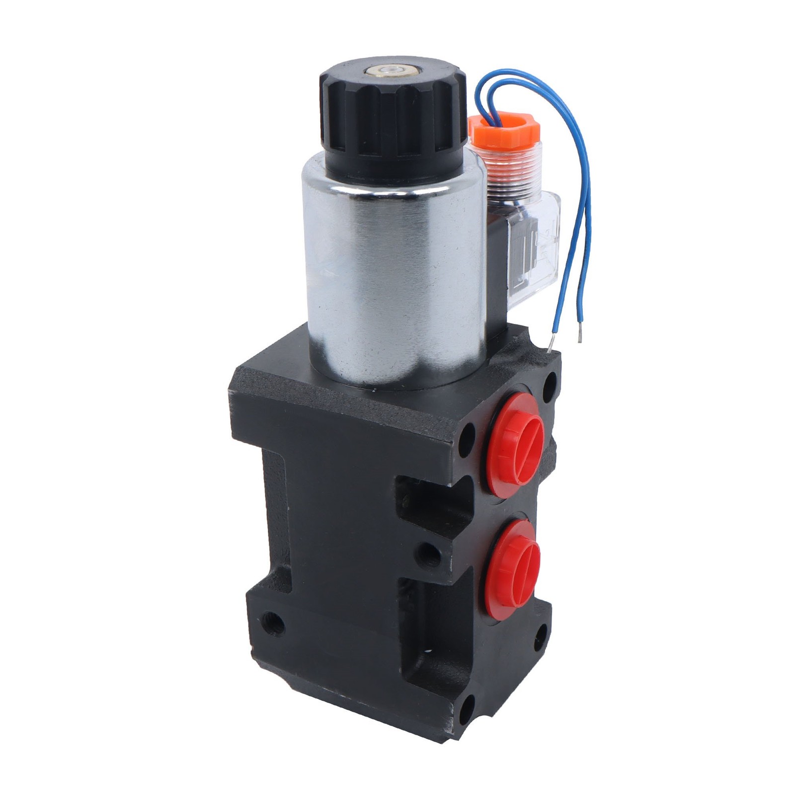 #10 SAE 6 Port 12V DC Hydraulic Solenoid Selector Diverter Valve 3Plug 13 GPM