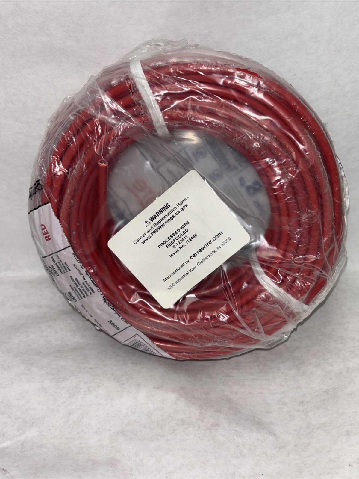 Cerrowire 100ft 8 Gauge Red Stranded Copper THHN Wire