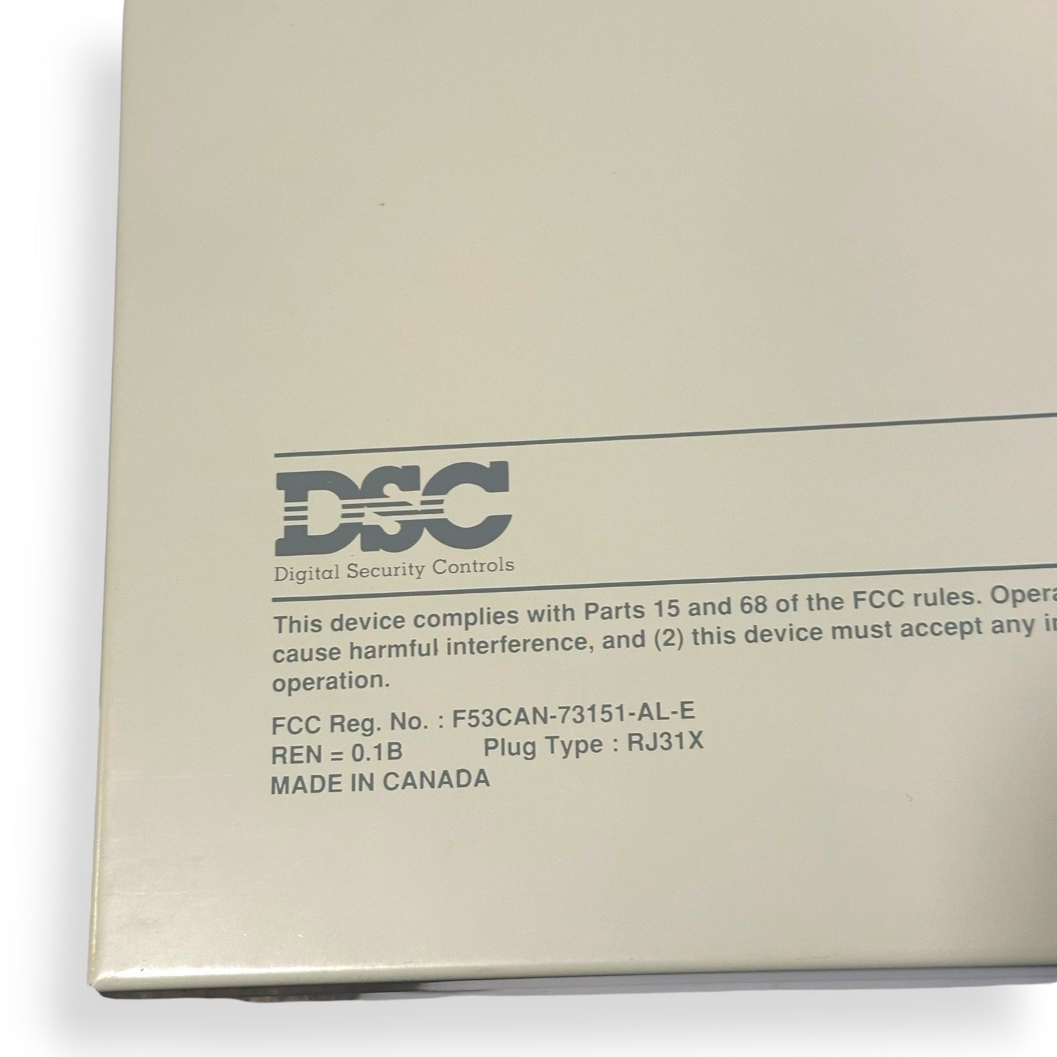 DSC PC Classic Metal Cabinet NEW -Cabinet Only DSC1550