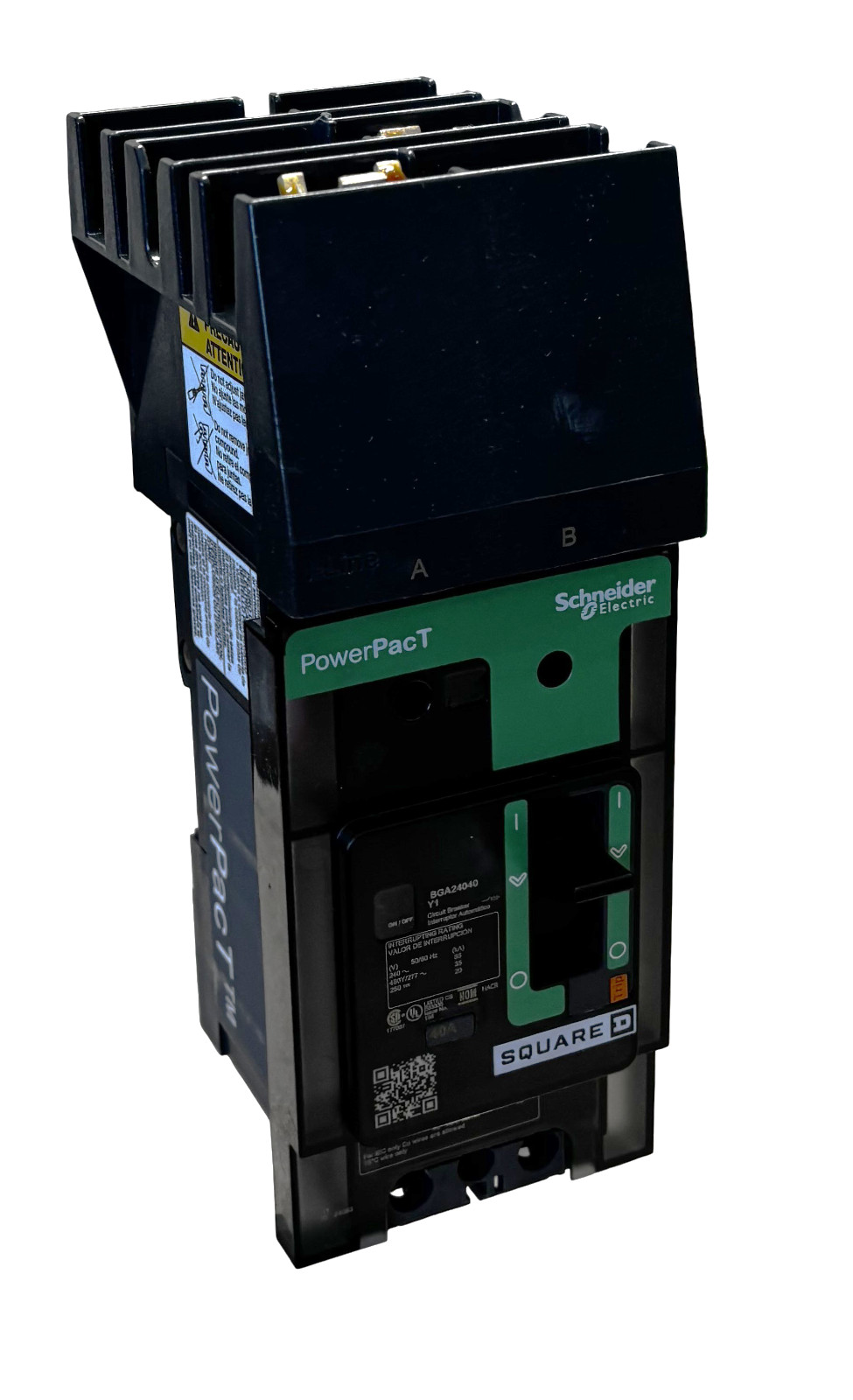 Square D BGA24040Y1 I-Line Circuit Breaker 40A 2-Pole 480Y/277V PowerPact B 35kA