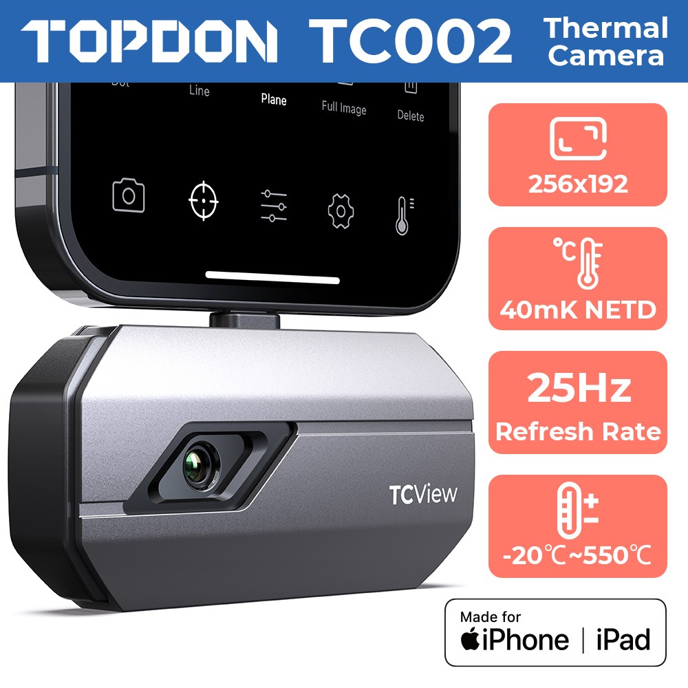 TOPDON TC002 Infrared Thermal Imaging Camera IR Imager for IOS iPhone & iPad