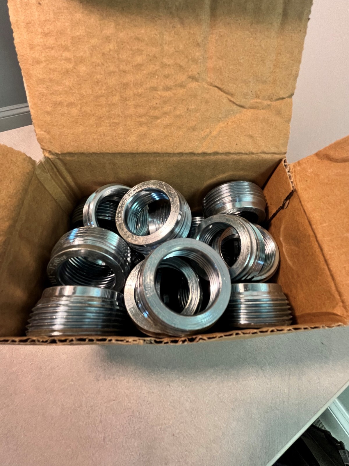 Rigid or IMC Electrical Conduit Reducing Bushing Steel 1-1/4″ to 1″