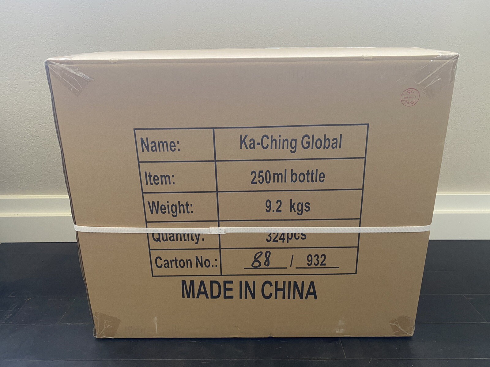 1 case (324 bottles per box) (8 oz) $0.51 each (PET bottles) NO CAPS INCLUDED