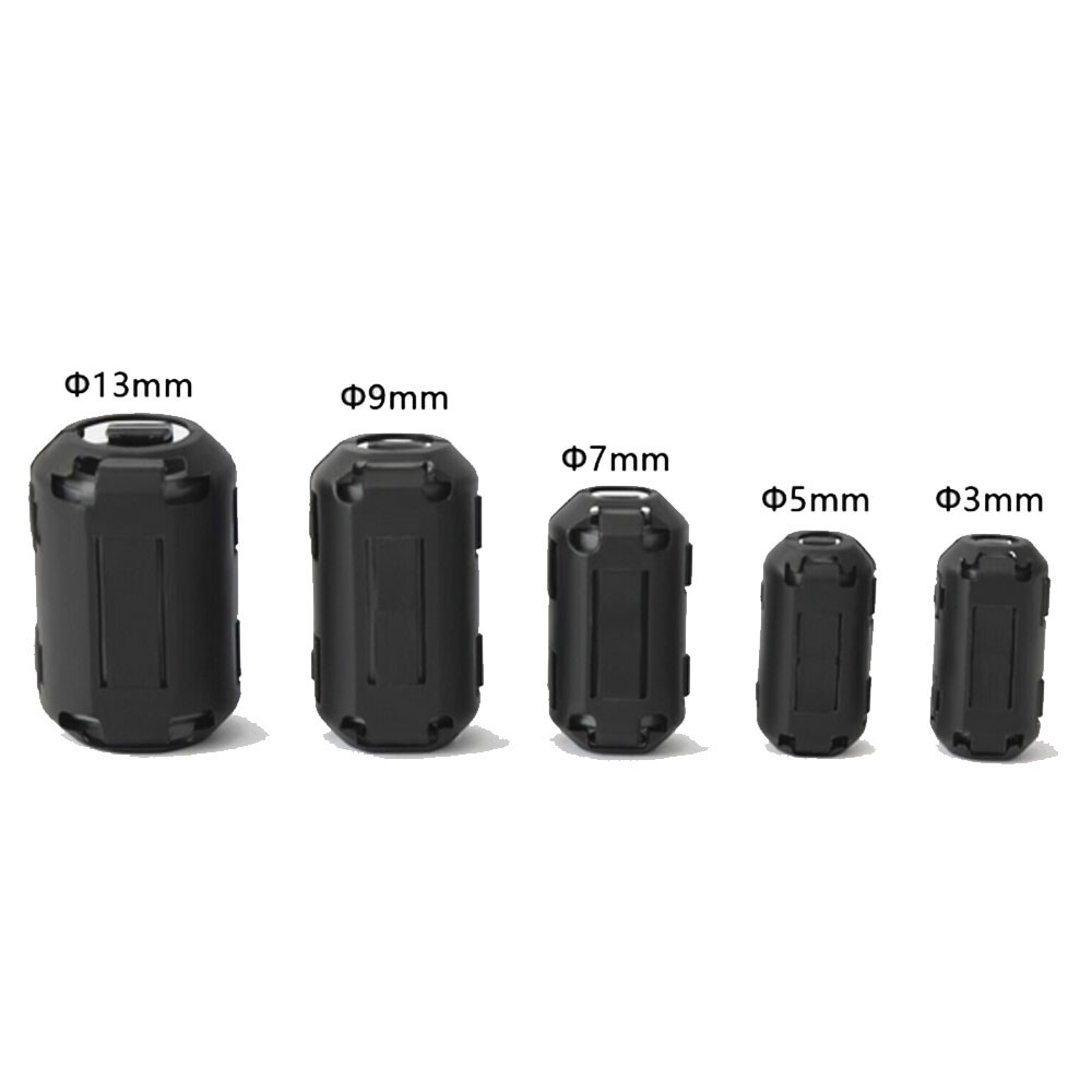 10/20PCS Ring Core Ferrite Bead Clamp Choke Coil EMI RFI Noise Filter Clip Snap
