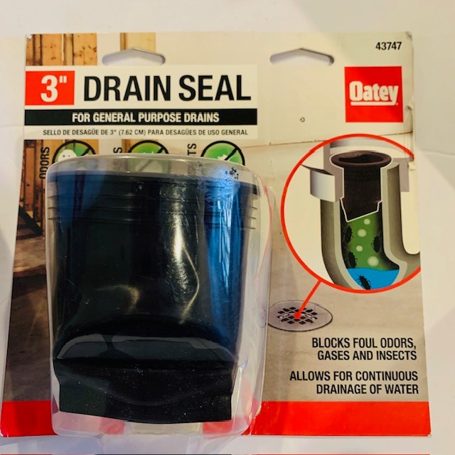 Oatey 3 in. Plastic General Purpose Floor Drain Seal 3″ Inch Odors Insects 43747
