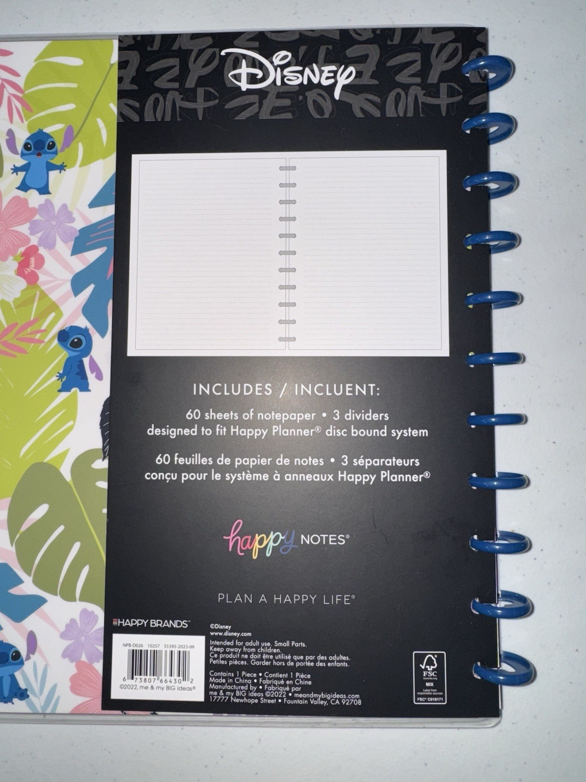Happy Planner Disney Aloha Stitch Notebook, Lilo and Stitch Undated Journal f…