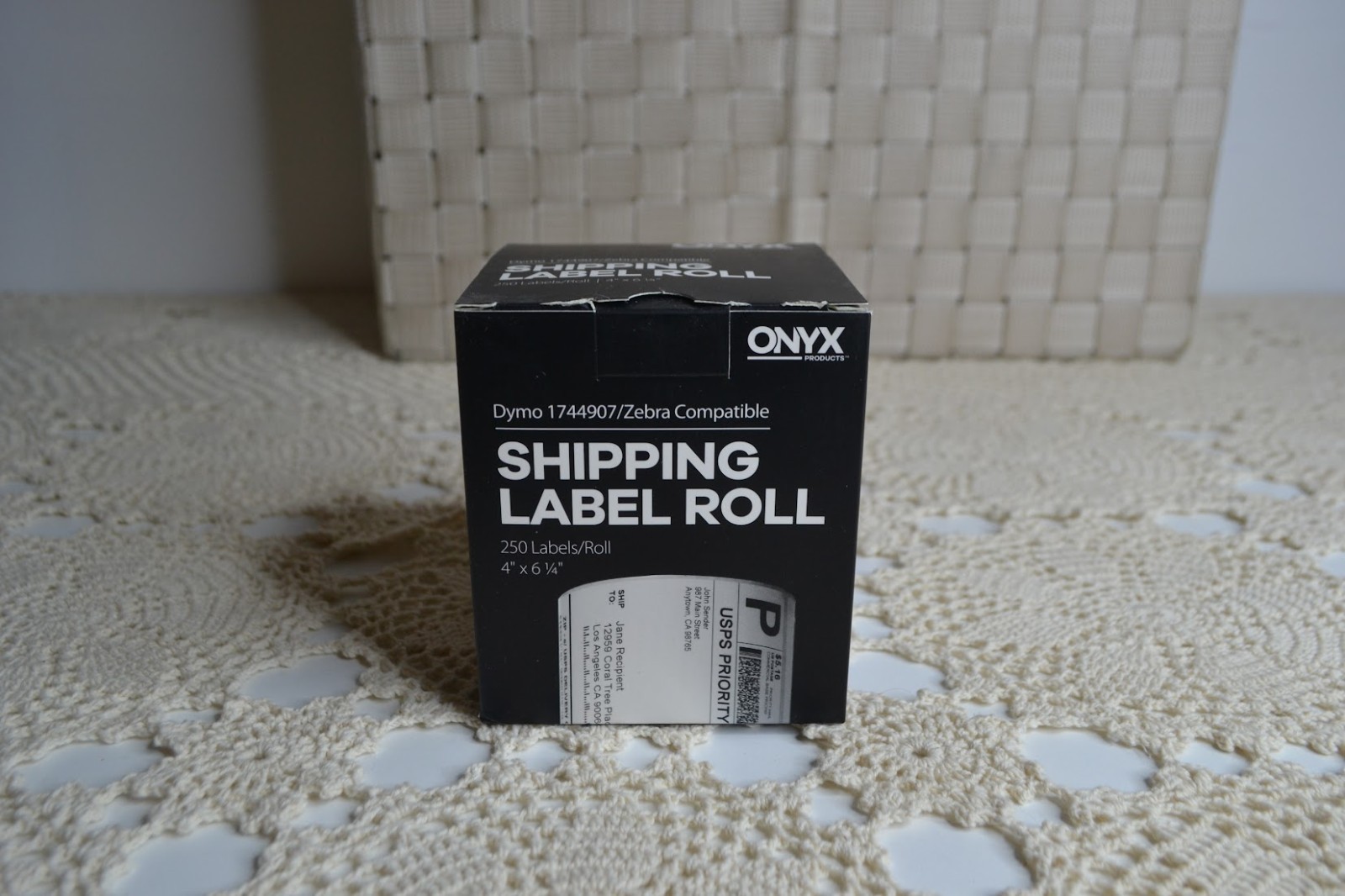 ONYX Shipping Labels, 4″ x 6 1/4″, 250 Labels per Roll have 13 BN Rolls avail.