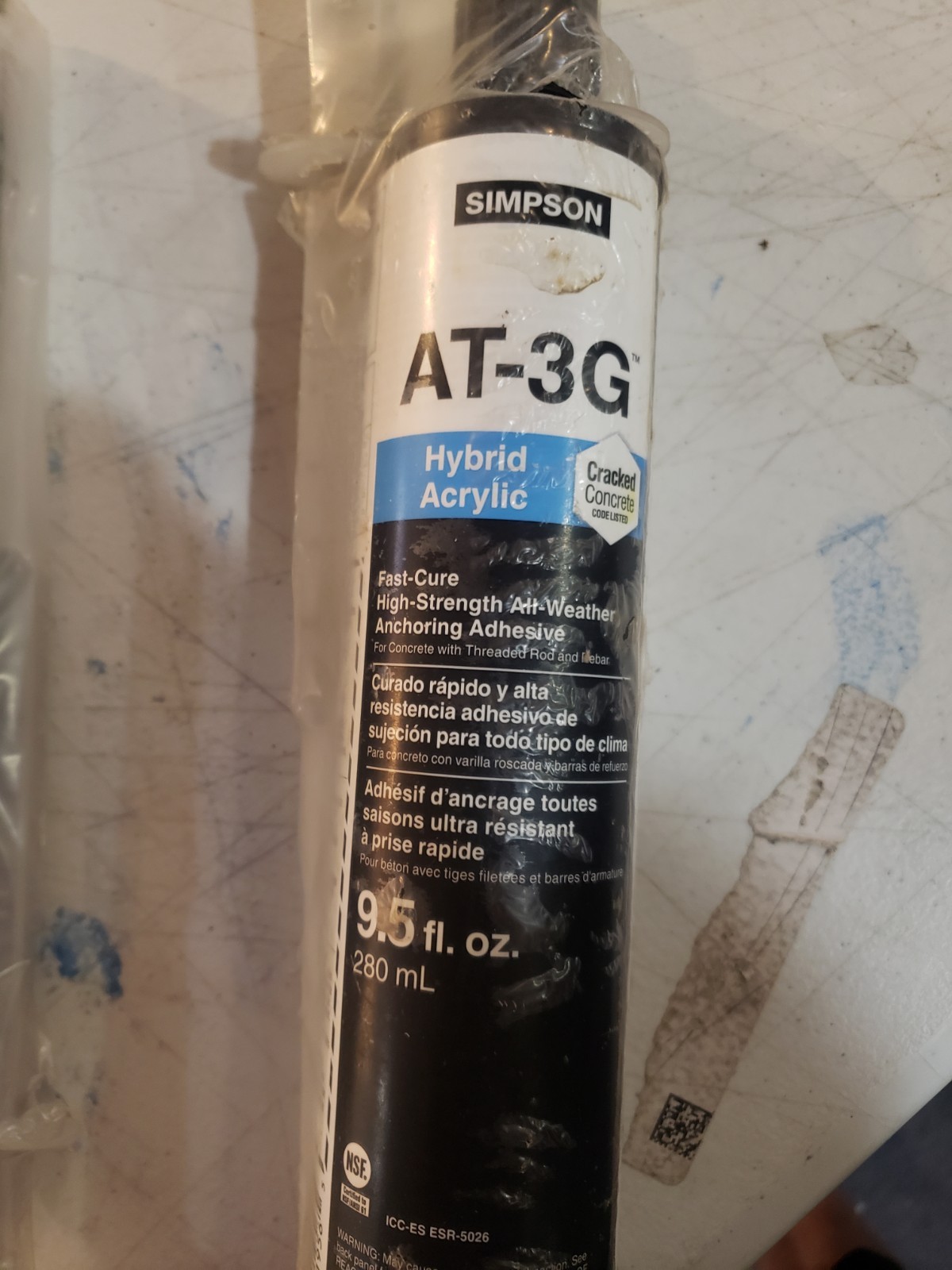 Simpson Strong-Tie AT-3G AT3G10 9.5oz Hybrid Acrylic Anchoring Adhesive (6 Pk)