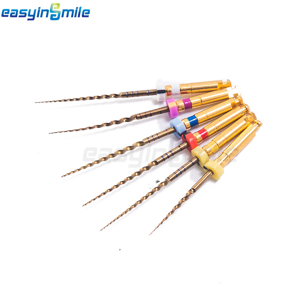 6pcs/pack Dental Endo X-Pro Gold Taper NITI Endo Rotary Files Endodontic Files