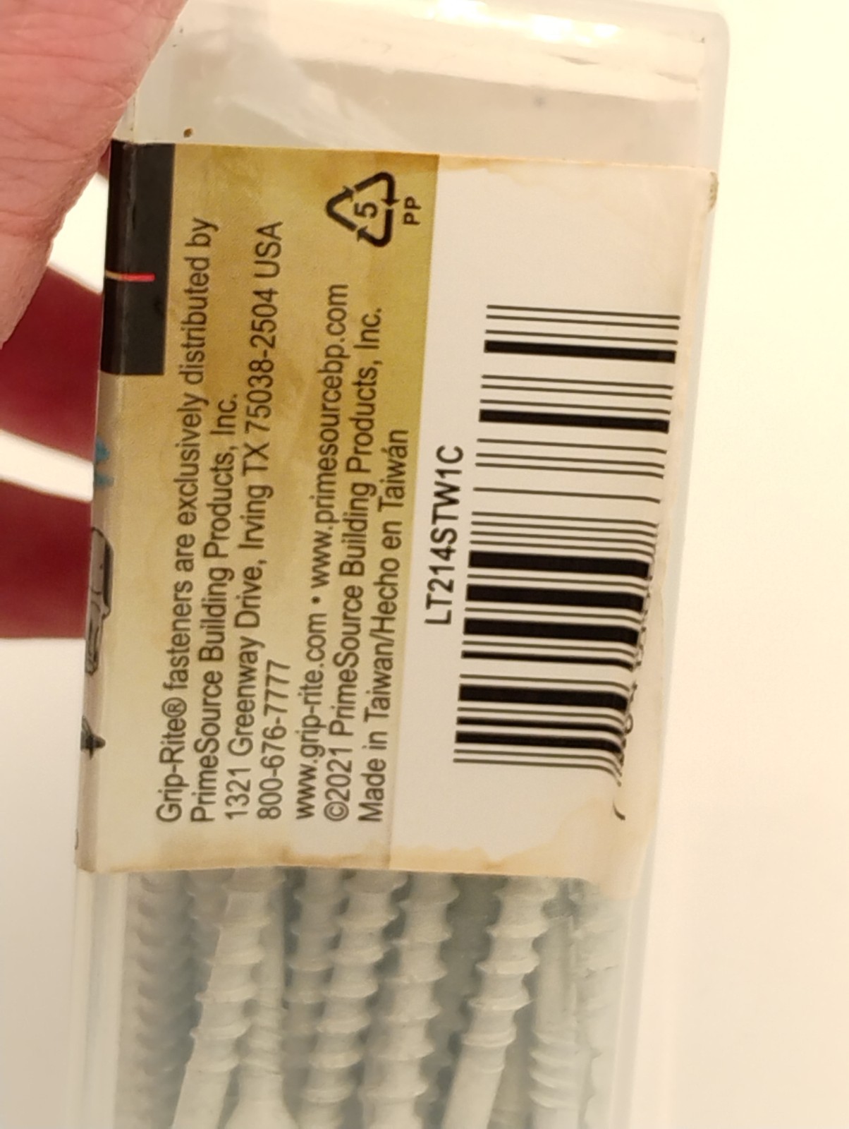 PrimeGuard Plus 2-1/4″ X 8 White T-20 Star Head PVC Trim Screws 100 PK New