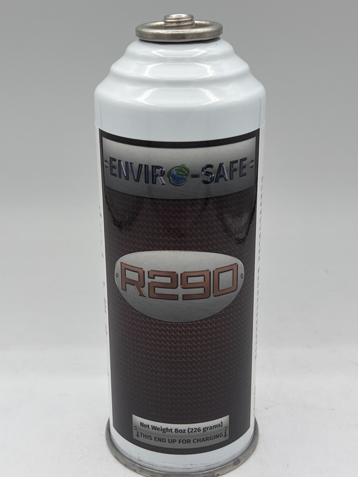 Envirosafe R290, R-290 Refrigerant, 1 can with Brass Charging Gauge